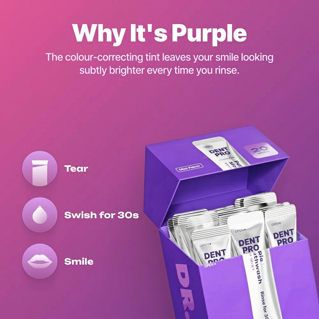 DentPro - Purple Whitening Mouthwash