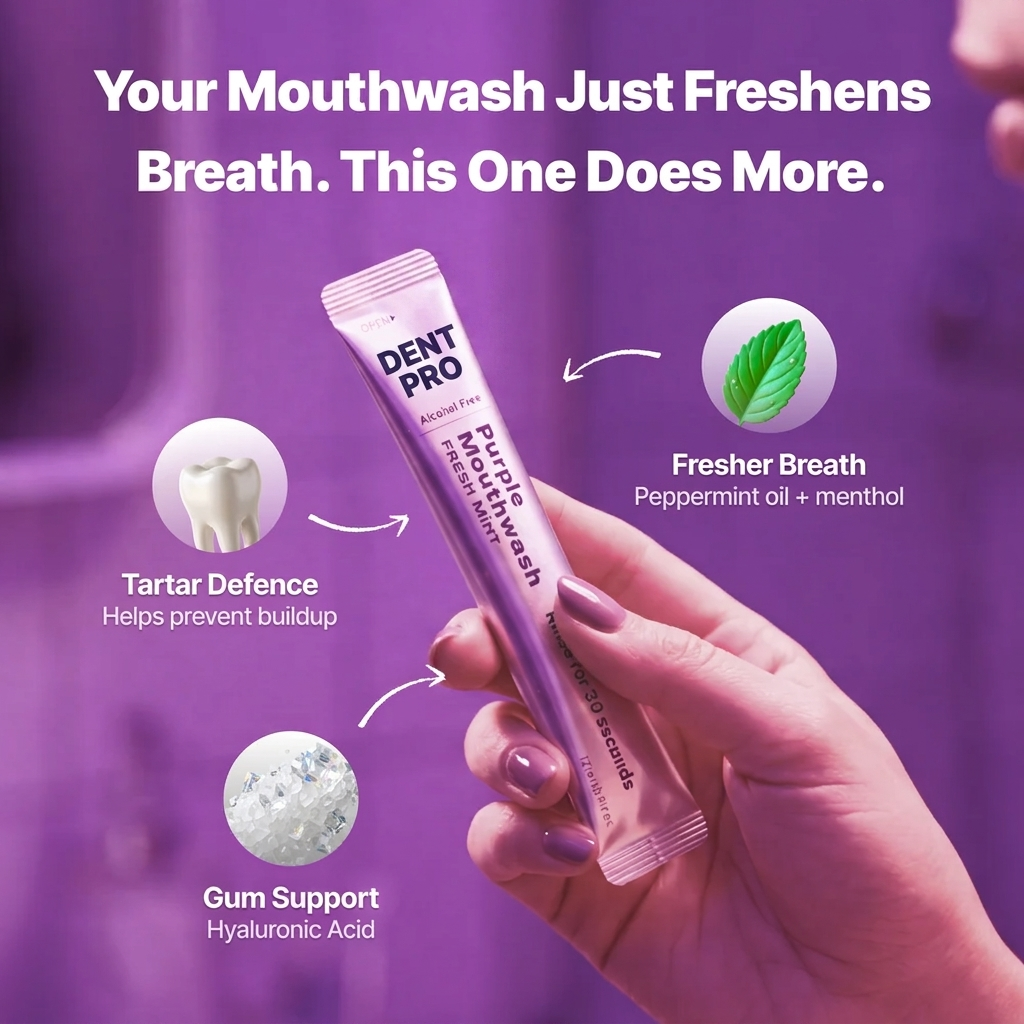 DentPro - Purple Whitening Mouthwash